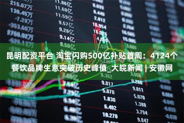昆明配资平台 淘宝闪购500亿补贴首周：4124个餐饮品牌生意突破历史峰值_大皖新闻 | 安徽网