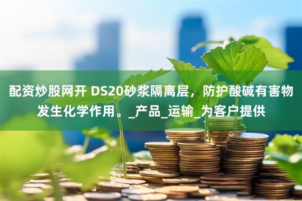 配资炒股网开 DS20砂浆隔离层，防护酸碱有害物发生化学作用。_产品_运输_为客户提供